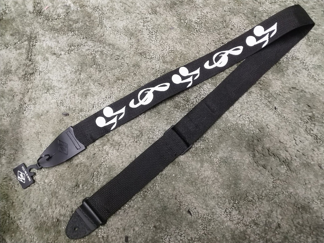 LM PS-4D Music Notes Nylon Guitar Strap