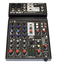Load image into Gallery viewer, Peavey PV 6 BT 120US 6-channel Mixer with Effects and Bluetooth
