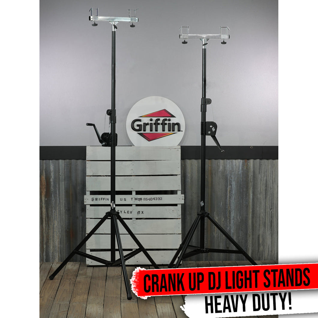 Light Trussing Stands by GRIFFIN - T Adapter DJ Booth Kit & Truss System for Lighting Cans & Speaker