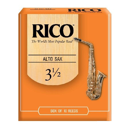 Rico Alto Sax Reeds, Strength 3.5 RJA1035, 10-pack