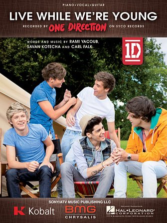 Live While We're Young One Direction Piano/Vocal/Guitar