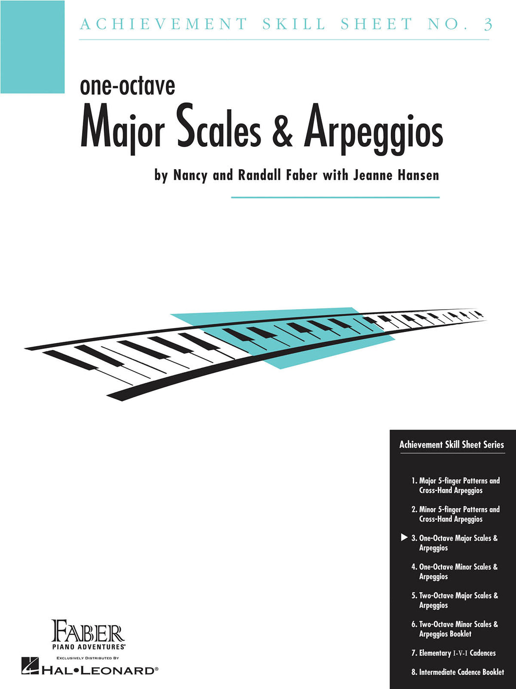 Faber Achievement Skill Sheet No. 3 - One Octave Arpeggios Major Scales