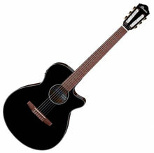 Load image into Gallery viewer, Ibanez AEG50NBKH Single Cutaway Nylon 6-String RH Acoustic Electric Guitar-Black

