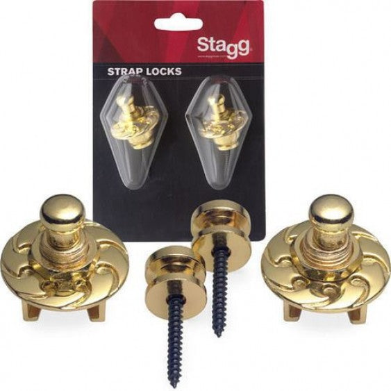 Stagg Strap Locks Brass SSL1 GD