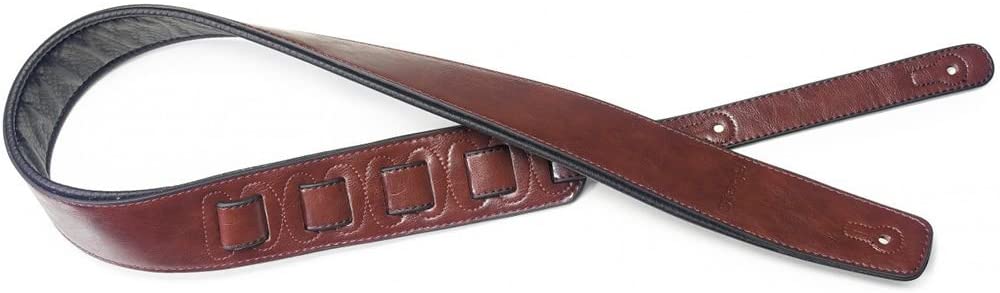 Stagg 22455 Padded Leather Style Guitar Strap - Red