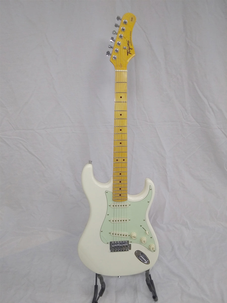 Tagima TG-530-OWH-LF/MG Strat Style Electric Guitar Vintage White