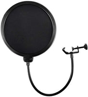 Microphone Pop Filter w/Gooseneck and Clamp