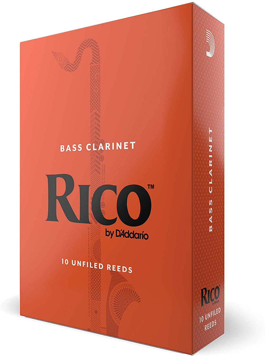 Rico Bass Clarinet Reeds, Strength 3.0 REA1030, 10-pack