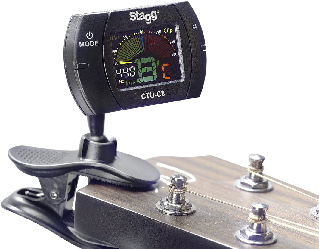 Stagg CTU-C8 Flat Tuning Clip-on Tuner