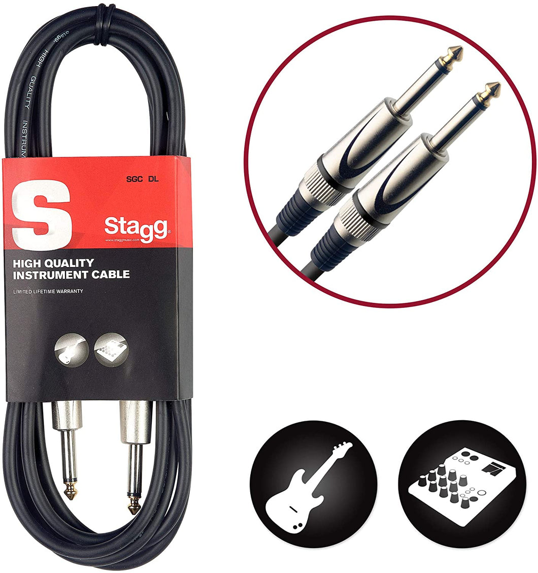 Stagg 10ft. S-Series, Instrument cable SCG3DL