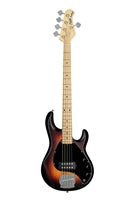 Sterling by Music Man StingRay Ray5 Bass Guitar in Vintage Sunburst Satin, 5-String