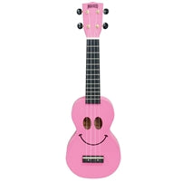 Mahalo U Smile Soprano Ukulele Pink
