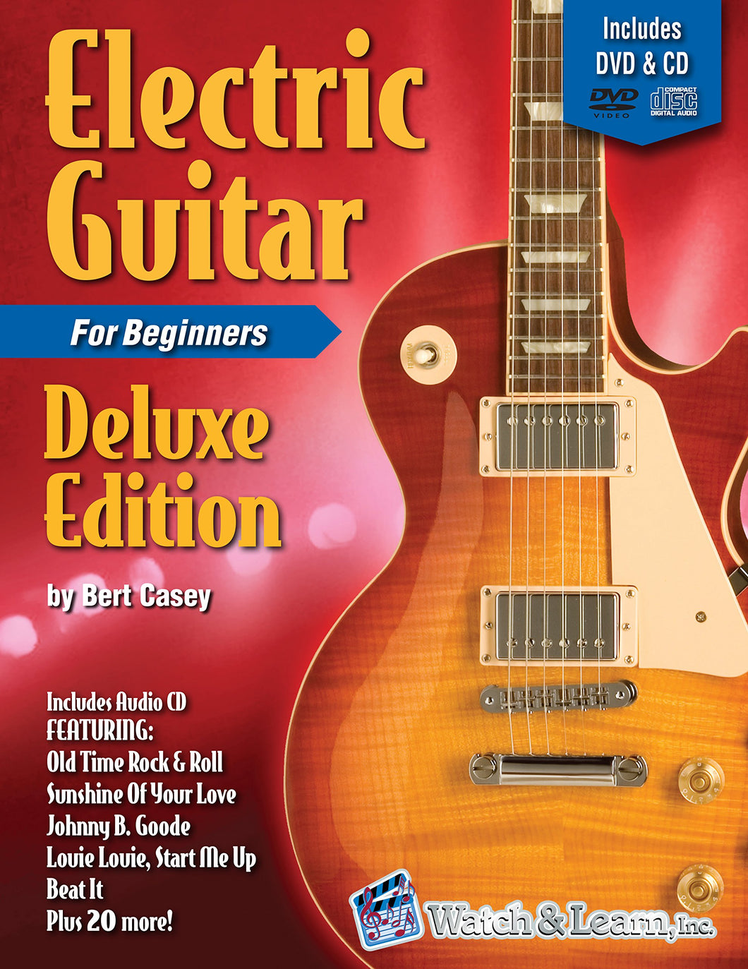 Watch & Learn Electric Guitar Book for Beginners with DVD & CD
