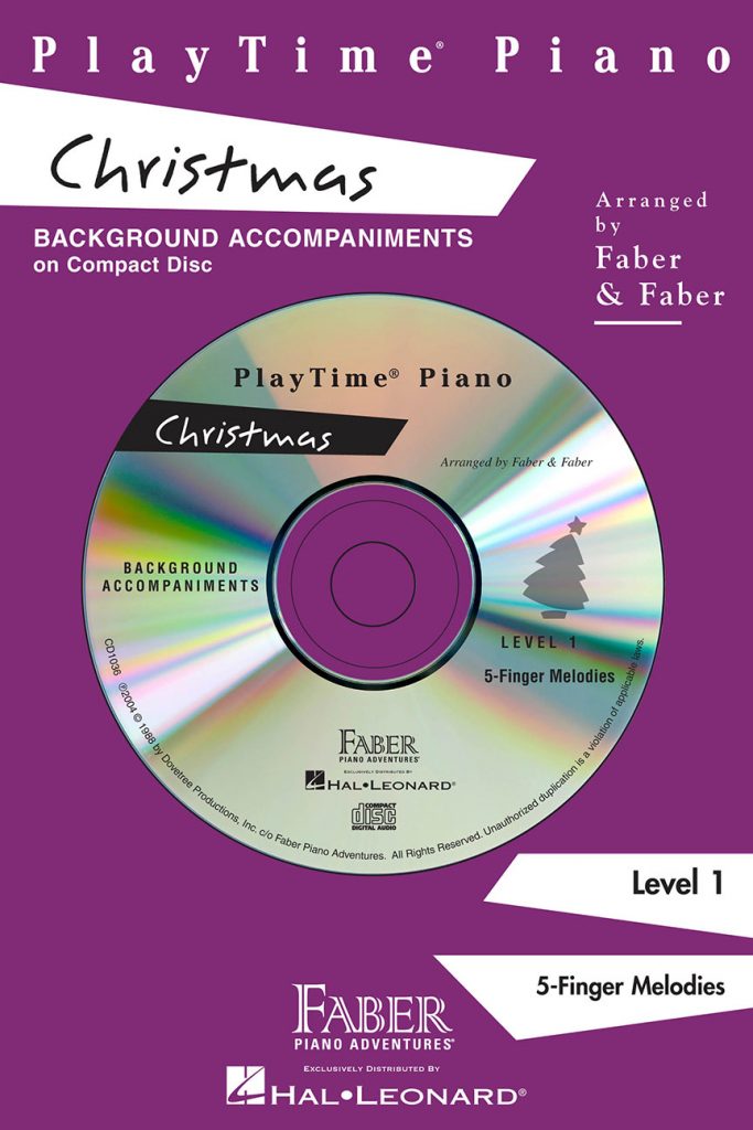 Faber PlayTime Piano Christmas Background Accompaniments on CD