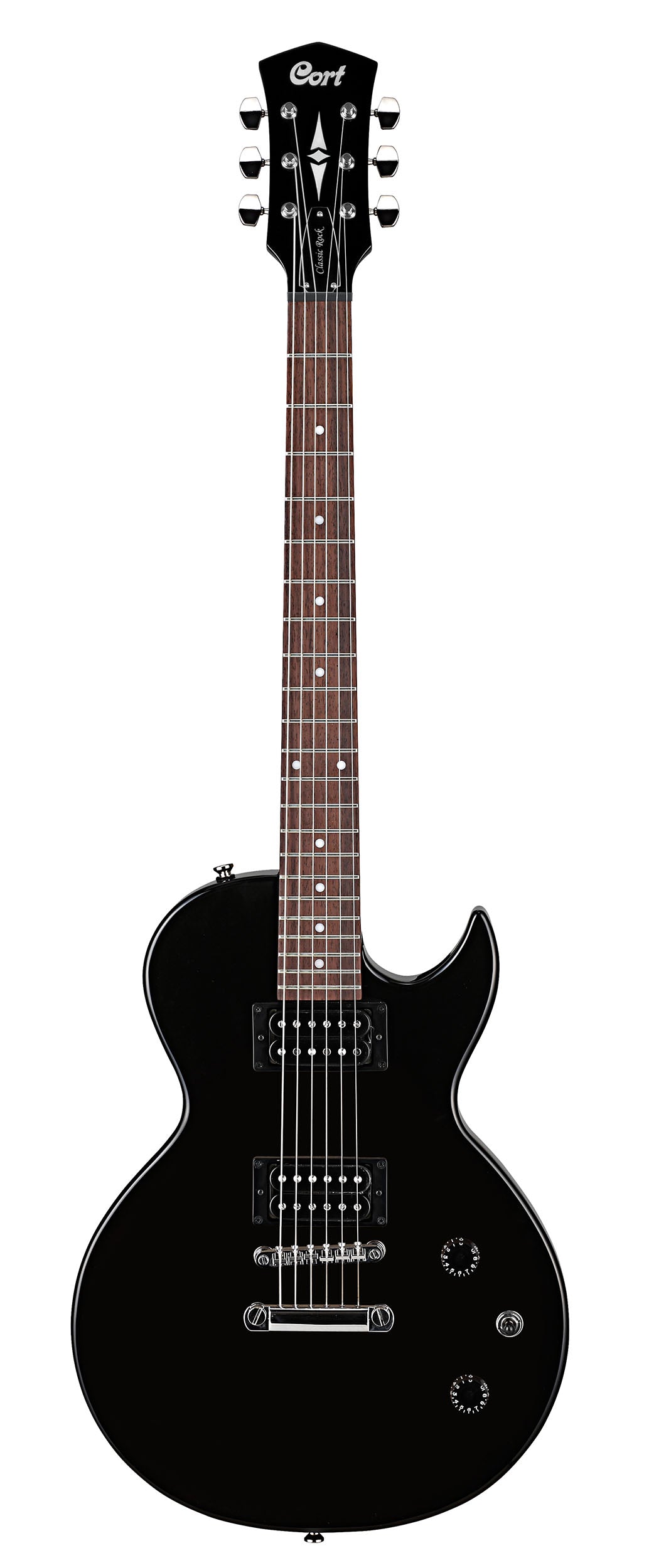 Cort CR50BK CR Series 50 Single Cutaway Electric Guitar. Black