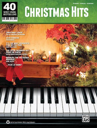 Christmas Hits Piano Vocal Guitar 40 Sheet Music Best Sellers