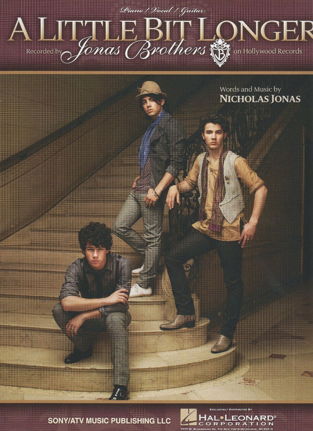 A Little Bit Longer Jonas Brothers Sheet Music