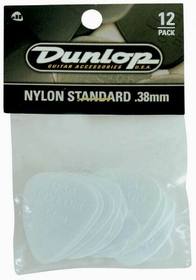 Dunlop 44P38 .38mm Nylon Standard Guitar Picks, 12-Pack