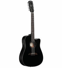 Load image into Gallery viewer, Alvarez AD60-12CE - Artist 12-String Dreadnought Acoustic Electric Guitar - Black

