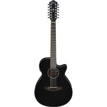 Load image into Gallery viewer, Ibanez AEG5012BK 12 String Acoustic Guitar, Black
