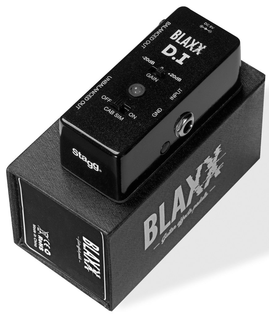 Stagg BLAXX DI Box & Preamp for Guitar & Bass Guitar