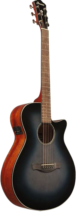 Ibanez AEG50IBH Single Cutaway 6-String Acoustic Electric Guitar-Blue