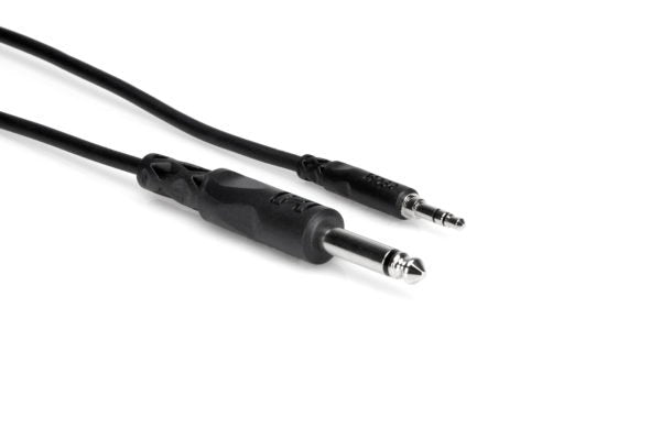 Hosa Mono Interconnect 1/4 in TS to 3.5 mm TRS CMP-105 5 foot