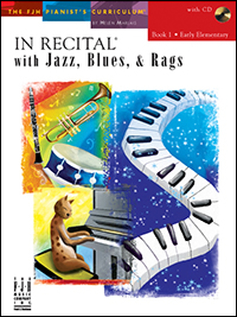 FJH In Recital with Jazz, Blues, & Rags Book 1 Early Elementary w/cd