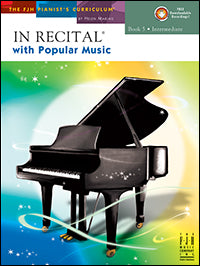 FJH In Recital with Popular Music Book 5 Intermediate w/cd