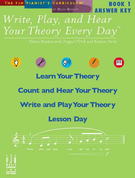 FJH Write, Play, and Hear Your Theory Every Day Book 1 Answer Key