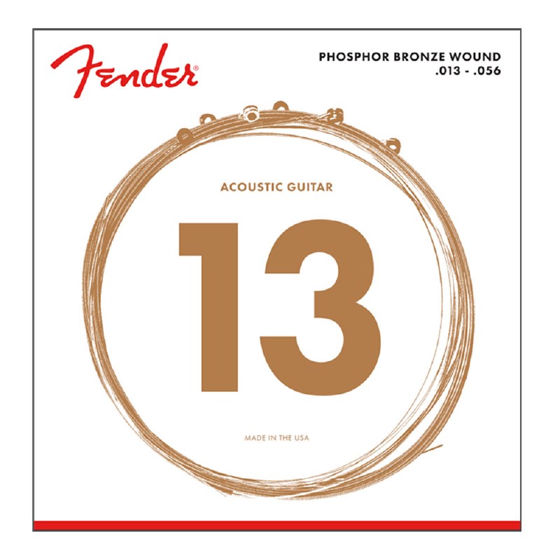 Fender 13s Phosphor Bronze Acoustic Guitar Strings 0.13-0.56