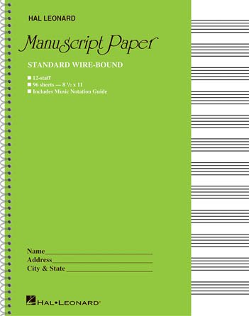 Manuscript Paper Standard Wire Bound
