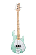 Load image into Gallery viewer, Sterling by Music Man StingRay RAY5-MG-M1 Bass Guitar in Mint Green, 5-String
